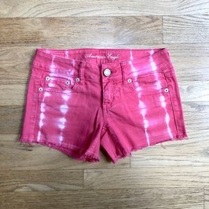 AE Pink Tie-Dye Shorts